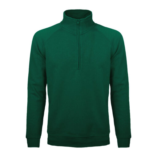 Felpa Basic Con Mezza Zip - immagine 3