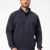 Felpa Basic Con Mezza Zip
