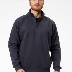 Felpa Basic Con Mezza Zip