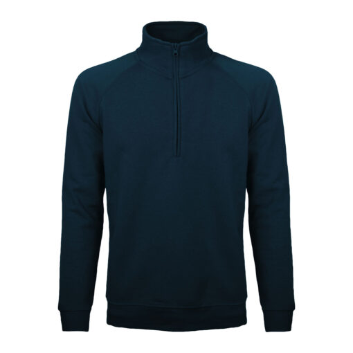 Felpa Basic Con Mezza Zip - immagine 9