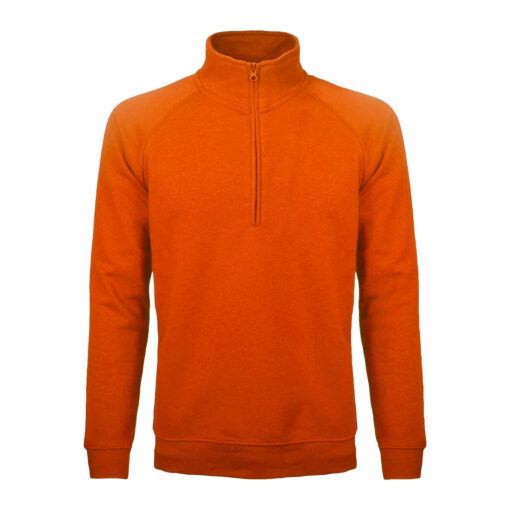 Felpa Basic Con Mezza Zip - immagine 4