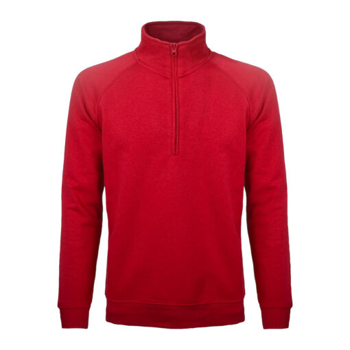 Felpa Basic Con Mezza Zip - immagine 7