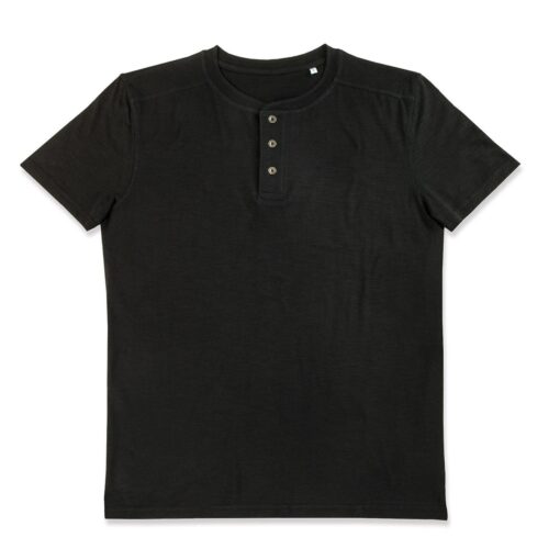 T-shirt Uomo con Bottoni M/Corta - immagine 3