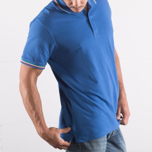 Polo tricolore Uomo M/Corta - immagine 3
