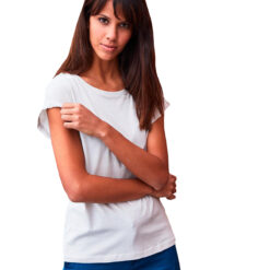 T-shirt Donna M/Corta con risvolto
