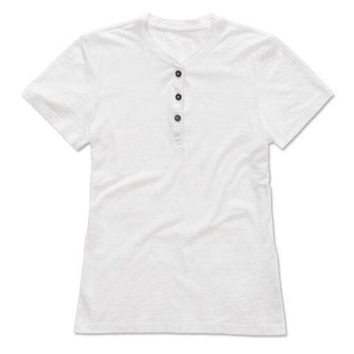 T-shirt Donna con Bottoni M/Corta - immagine 3