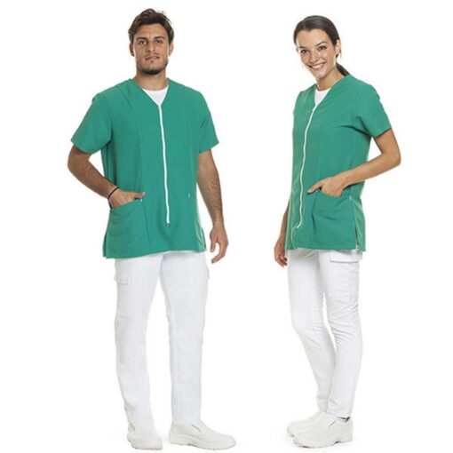 Casacca unisex full zip M/Corta in microfibra - immagine 5