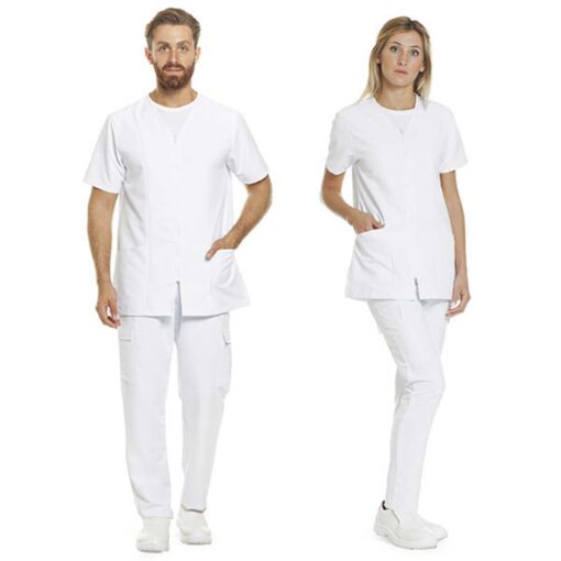 Casacca unisex full zip M/Corta in microfibra