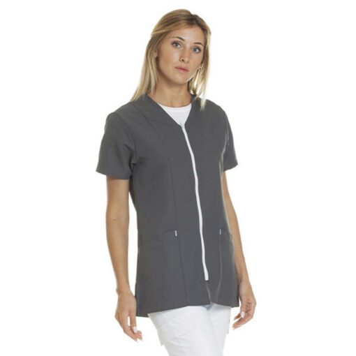 Casacca unisex full zip M/Corta in microfibra - immagine 4