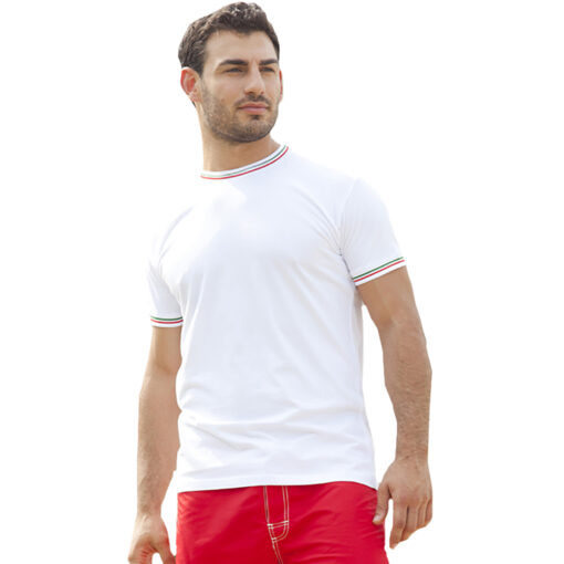 T-shirt Uomo M/Corta Tricolore - immagine 2