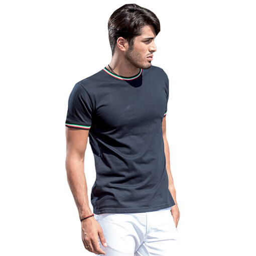 T-shirt Uomo M/Corta Tricolore - immagine 3