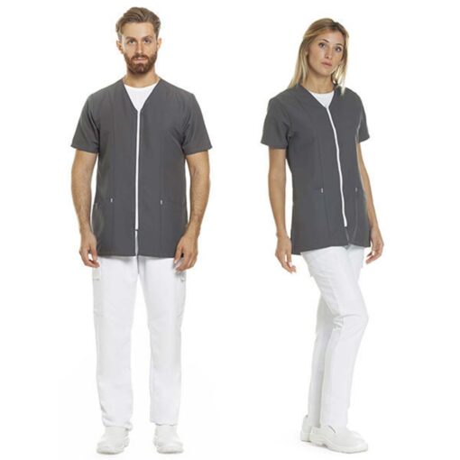 Casacca unisex full zip M/Corta in microfibra - immagine 3