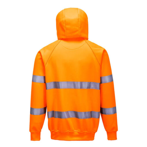 Felpa Basic Hi-Vis Full Zip & Cappuccio - immagine 2