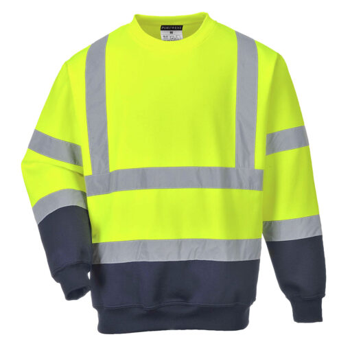 Felpa Girocollo Bicolor Hi-Vis - immagine 2