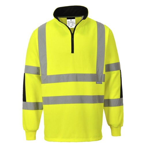 Felpa Top Hi-Vis con Mezza Zip - immagine 2