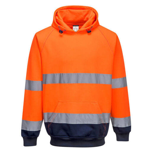 Felpa Bicolor HI-Vis con Cappuccio - immagine 2