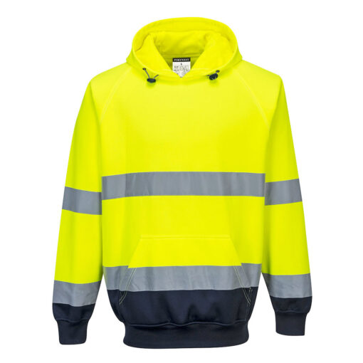 Felpa Bicolor HI-Vis con Cappuccio