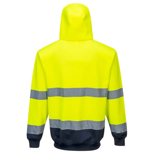 Felpa Bicolor Hi-Vis Full Zip & Cappuccio - immagine 4