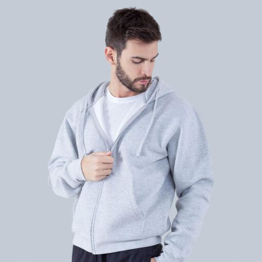 Felpa Basic Full Zip & Cappuccio - immagine 4