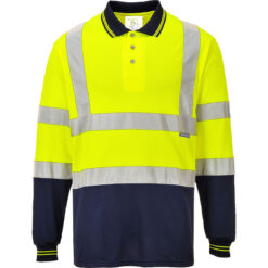 Polo Bicolor Hi-Vis M/Lunga