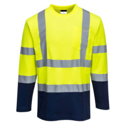 T-shirt Bicolor Hi-Vis M/Lunga