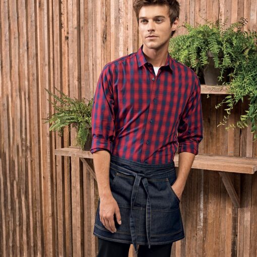 Grembiule corto tessuto Denim - immagine 5