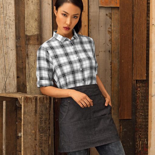 Grembiule corto tessuto Denim - immagine 4