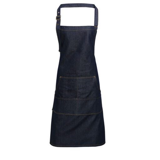Grembiule pettorina tessuto Denim - immagine 3