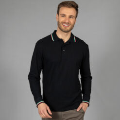 Polo Tricolore M/lunga