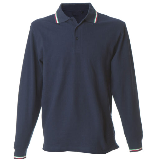 Polo Tricolore M/lunga - immagine 2
