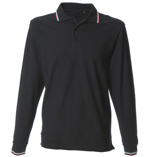 Polo Tricolore M/lunga - immagine 3