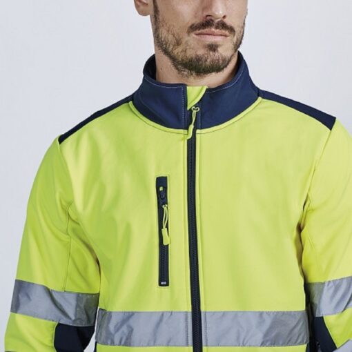 Soft shell bicolore alta visibilità - immagine 2