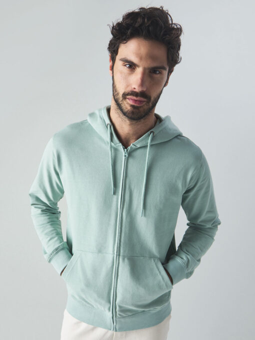 Felpa Basic Full Zip & Cappuccio French Terry - immagine 2